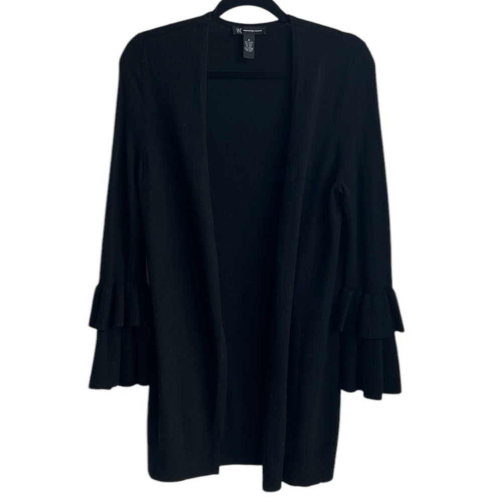 INC International Concepts Ruffled-Sleeve Cardigan